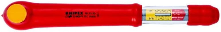 Knipex Insulated Torque Wrench, 5-50 Nm, 3/8" Square Drive