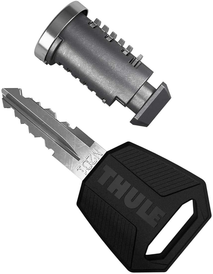 Thule One-Key System 4 Pack, Silver/Black