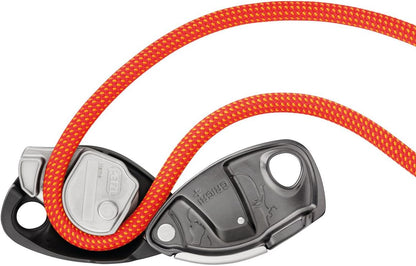 PETZL GRIGRI + Belay Device with Cam-Assisted Blocking and Anti-Panic Handle, Suitable for Learners and Intensive Use - Purple