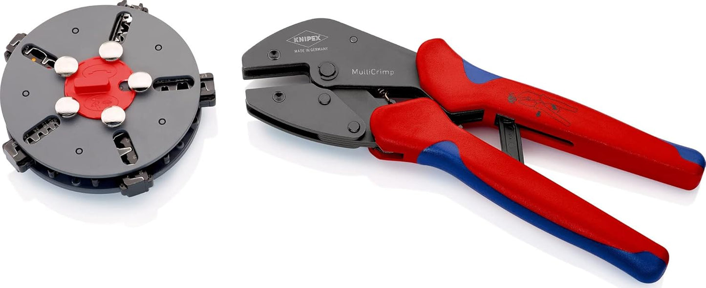 knipex 97 33 02 crimping pliers"multicrimp" with 5 interchangeable dies