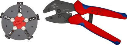 knipex 97 33 02 crimping pliers"multicrimp" with 5 interchangeable dies