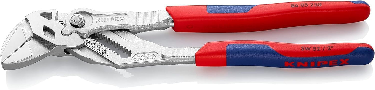 Knipex 86-05-250-T 10" Pliers Wrench - MultiGrip Tethered Attachment