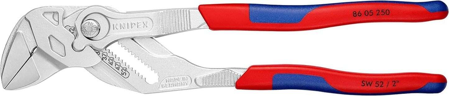 Knipex 86-05-250-T 10" Pliers Wrench - MultiGrip Tethered Attachment