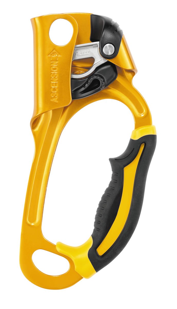 PETZL Ascension Ascender - Ergonomic Handled Rope Ascender for Climbing and Rigging