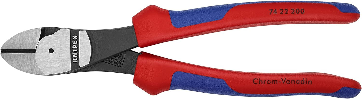 Knipex 2612200 8-Inch Long Nose Pliers with Cutter - Comfort Grip