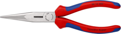 Knipex 2612200 8-Inch Long Nose Pliers with Cutter - Comfort Grip