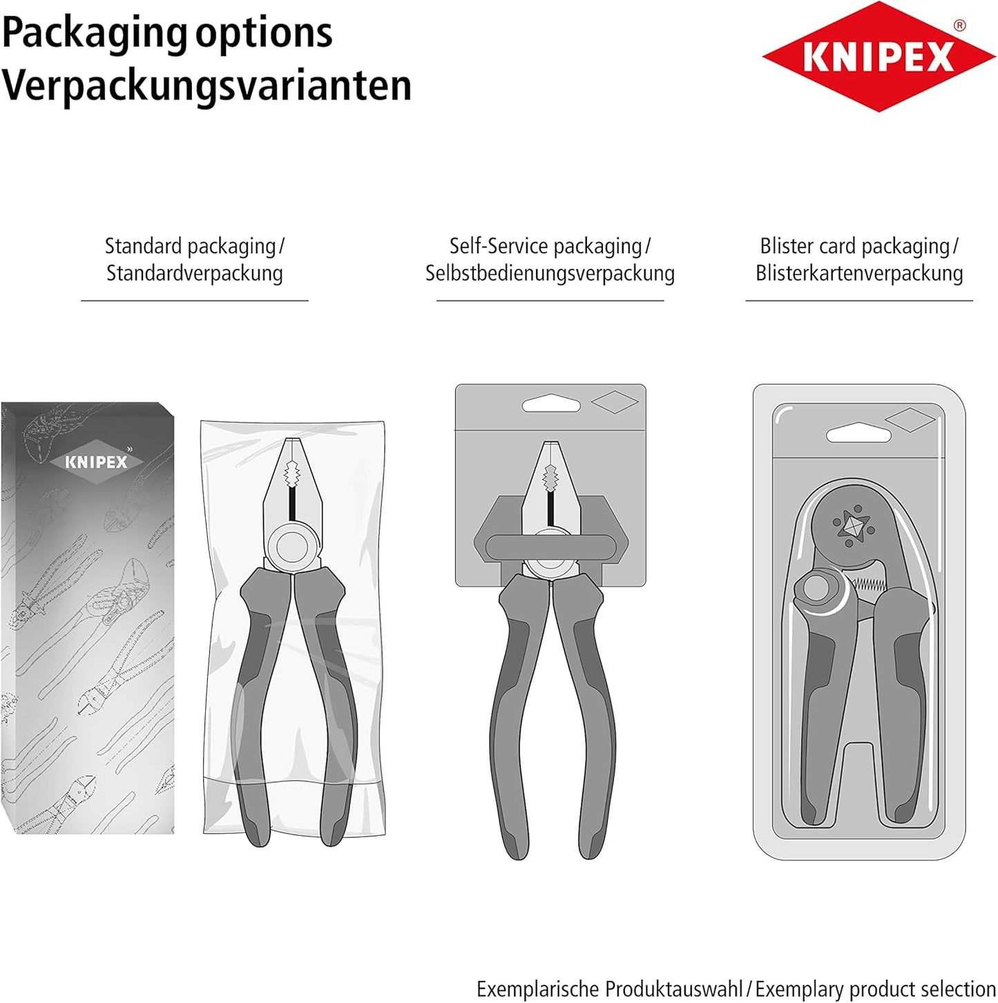 Knipex 86 05 250 SB Pliers Wrenches 9,84" with soft handle in blister packaging