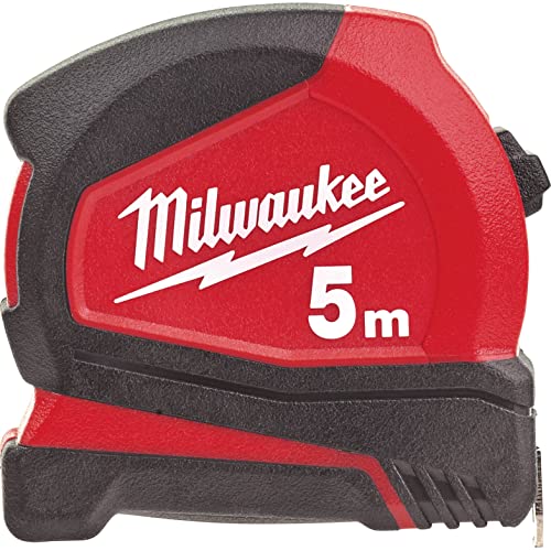 Milwaukee 4932459593 C5/25 5m Pro Compact Metric Tape Measure, Black